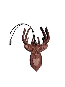 The American Deer Air Freshener - Made from real cedar wood in the USA