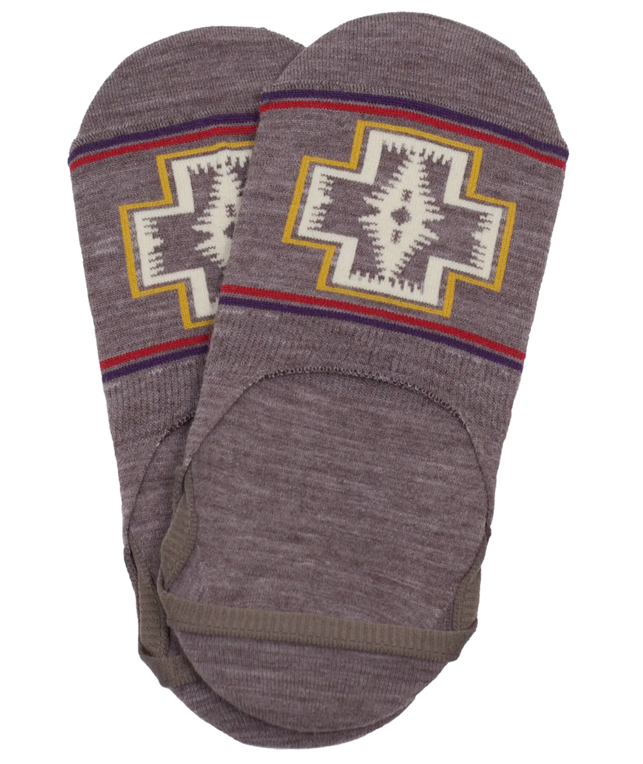 Men's Merino Wool Moc Socks in Harding Pattern, Lightweight and Seamless for Soft All Seasons Comfort, Arch Support, Mid-Cuff, Seamless Knit, Non-Slip Heel Grip, Menswear