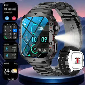 Smartwatch with Call Answer/Dial Function,  Step Counter & Calorie Tracker, Multiple Sports Modes, Weather Update, Wireless Connection, Remote Music Control, Rechargeable Lithium Battery, Unisex Design