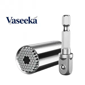 Vaseeka Universal Magic Socket Auto-adjusts to Multiple Sizes Handles Tightening Loosening Screws Effortlessly Practical Multi-tool for Toolbox Multifunctional Wrench Torque Wrench Heavy Duty Tool