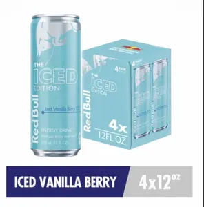 Red Bull Winter Iced Vanilla Berry 4 pack 12 fl oz cans Red Bull Winter Iced Vanilla Berry 4 pack 12 fl oz cans