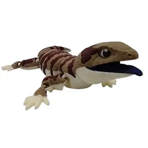 Blue Tongue Skink Lizard 3D Printed Articulating Figurine