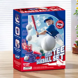 Top-Rated Outdoor Baseball Softball Training Toy - Parent-Child Hitting Practice Set with Adjustable Pitcher, No Need for a Partner, Enhances Hand-Eye Coordination, Safe for Kids, Ideal Gift for Sports-Loving Families