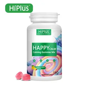 HiPlus Chill & Unwind Naturally – Happy Calm Gummies with Ashwagandha, L-Theanine & Magnesium for Stress Support & Better Sleep
