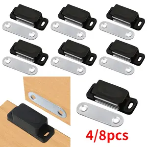4/8pcs cabinet magnetic door suction, door magnetic lock, cabinet wardrobe door closer, hardware accessories, Secure Latch Closure