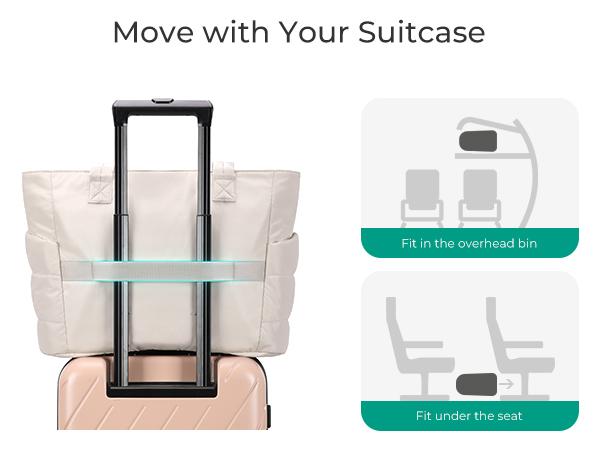 BAGSMART Lightweight Puffy Tote Bag with Compartments for Women, Quilted Shoulder Bag Handbag for Travel and Work Handbag for Travel and Work TikTokShopHolidayHaul BAGSMART Lightweight Puffy Tote Bag with Compartments for Women, Quilted Shoulder Bag Handbag for Travel and Work Handbag for Travel and Work TikTokShopHolidayHaul