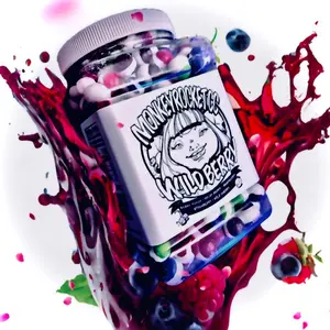 1 lb Wild Berry Chimp Chomps - WILD BERRY SKITTLEZ - ONE POUND - Wild Berry flavored freeze dried skittles - Viral Freeze Dried Candy - Astro Cryo Crunchies Snack Sweet Candies Bonbon