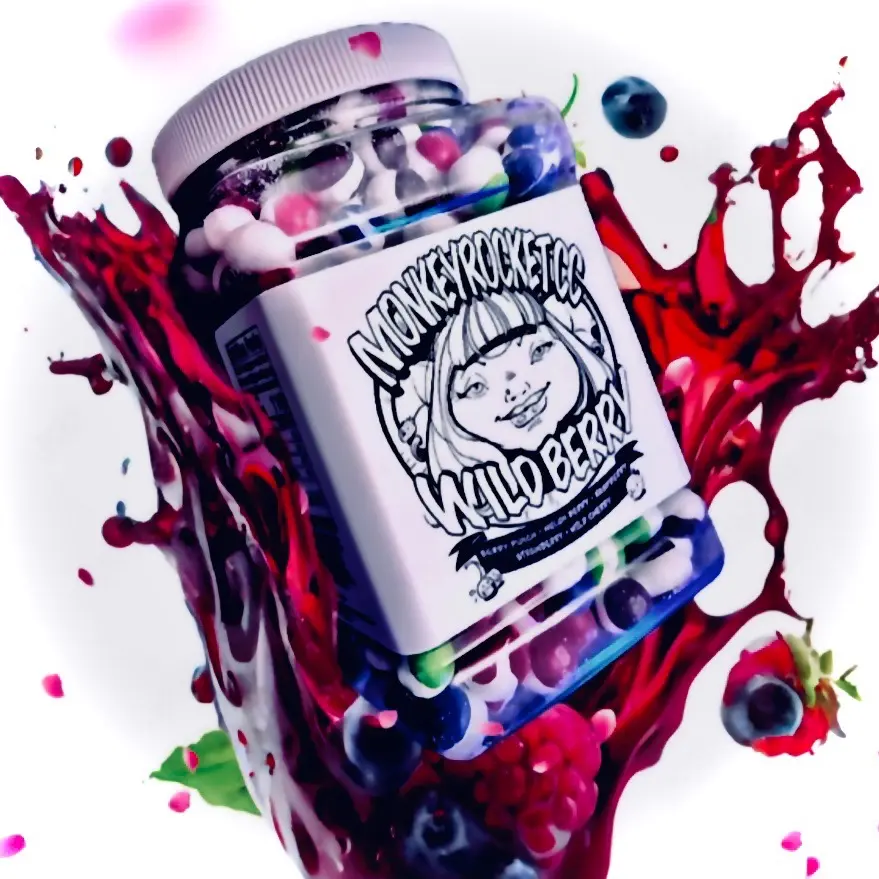 1 lb Wild Berry Chimp Chomps - WILD BERRY SKITTLEZ - ONE POUND - Wild Berry flavored freeze dried skittles - Viral Freeze Dried Candy - Astro Cryo Crunchies Snack Sweet Candies Bonbon