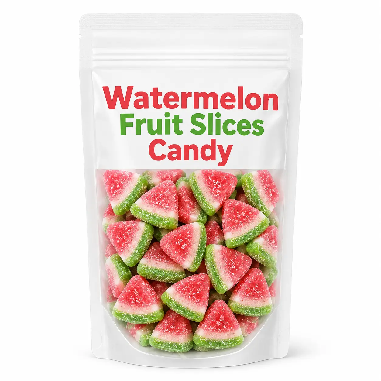 Watermelon Fruit Slices Sugar Snack - 1 lbs Bulk Jelly Gummy Candy, Soft Chewy Jellied Pieces for Parties, Gifts - Kids Targeted, Approx 35 Pieces Per Bag
