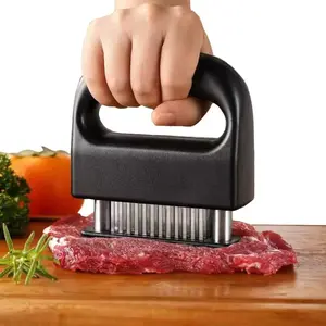 Meat Tenderizer Tool Heavy Duty 48 Stainless Steel Ultra Sharp Needle Blades for Tender Steak, Juicy Chicken & Veal, Professional BBQ & Kitchen Cooking Tool