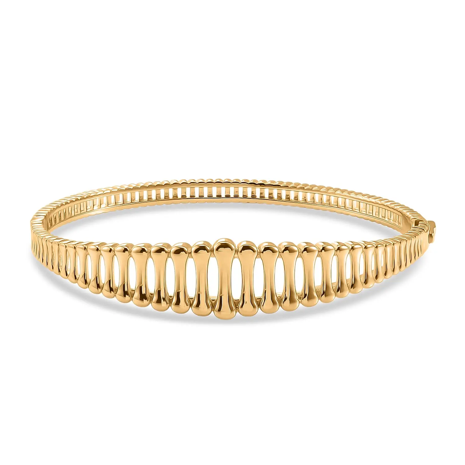EverTrue Bronzella Collection Bangle Bracelet in 18K YG Plated Bronze (7.25 In)