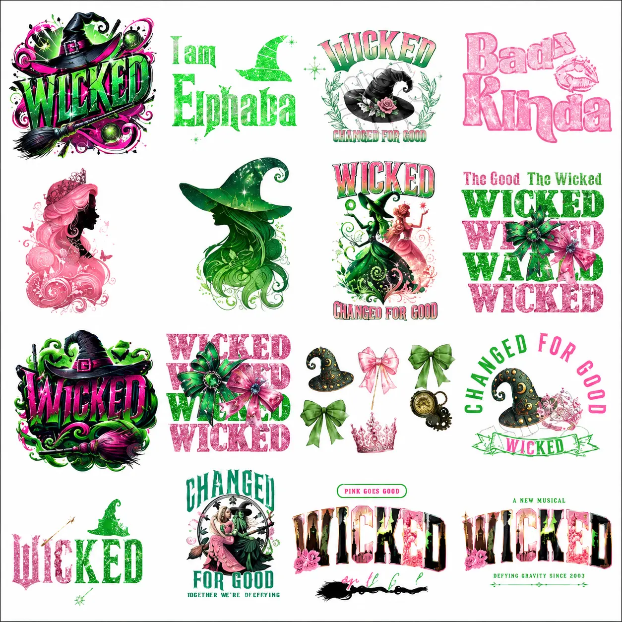 Premade Wicked Gangsheet | DTF transfers | Ready to press | Direct to film Transfer | Quick shipping| Premade gang sheet