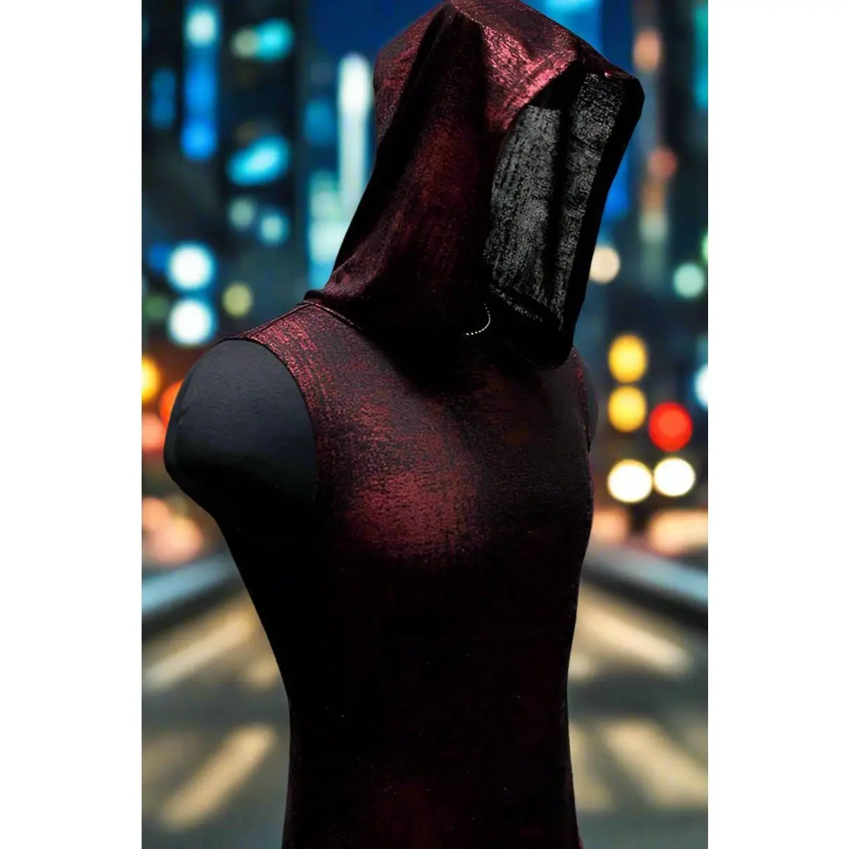 MEN'S HOODIE T - METALLIC RED