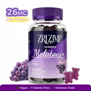 Melatonin Gummies 26mg High Potency Sleep Support, Grape Bear Gummies for Bedtime Night Routine - 60 Count