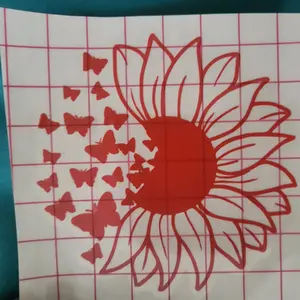 Butterfly Sunflower Decal Decor for Car Windows - Home & Party Supplies