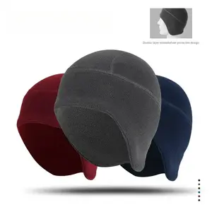 Cycling Outdoor Warm Cap Fleece Earflap Hat Windproof Coldproof Head Wrap Inner Liner Bicycle Hat
