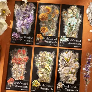 Vintage Long Pet Sticker Pack, Creative Handmade Material Set, DIY Scrapbook Supplies, Photo Frame Calendar Greeting Card Diary