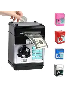 Mini ATM Savings Bank for Kids with Password Lock and Cash Coin Storage