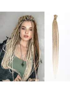 [Handmade Soft Dreadlocks] 20 strands, 24-inch clip-in dreadlock extensions | Handmade soft clip-in dreadlocks made of synthetic fiber