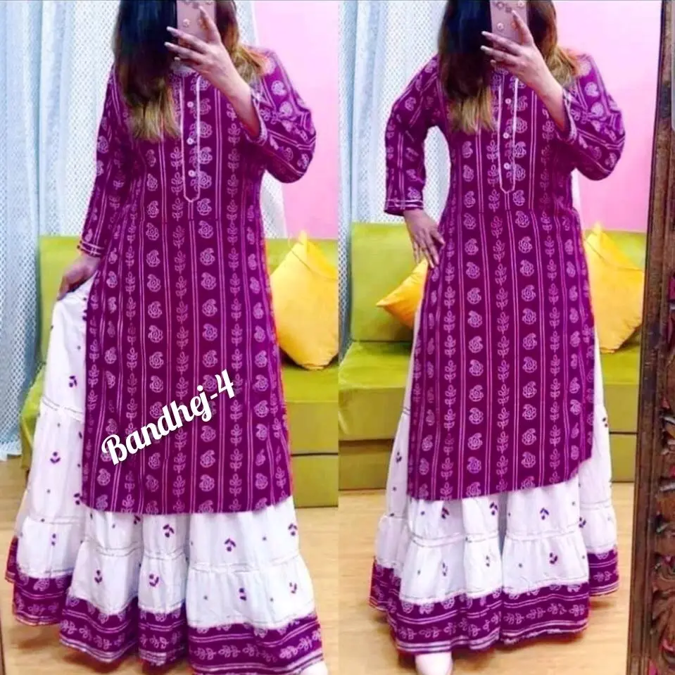Bandhej Kurthi with skirt! Bandhej Kurthi with skirt!