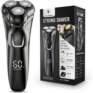 Electric Razor for Men, SHPAVVER Electric Shaver for Men, Rechargeable Wet Dry Shaver with Pop up Trimmer, Waterproof Cordless Portable Razor SHPAVVER