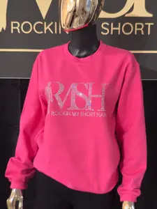 Pink Rhinestone Sweatshirt