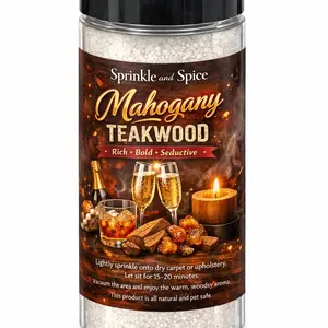 Sprinkle & Spice Teakwood Mahogany Carpet Refresher - Rich Mahogany & Smooth Teakwood Notes for Polished Home Fragrance Scented