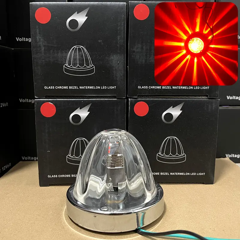 Lighting Watermelon Lights Glass Series Lamp Car Chassis Lamp Car Side Lamp 2pcs Set with Orange or White Beam Effect Decorative