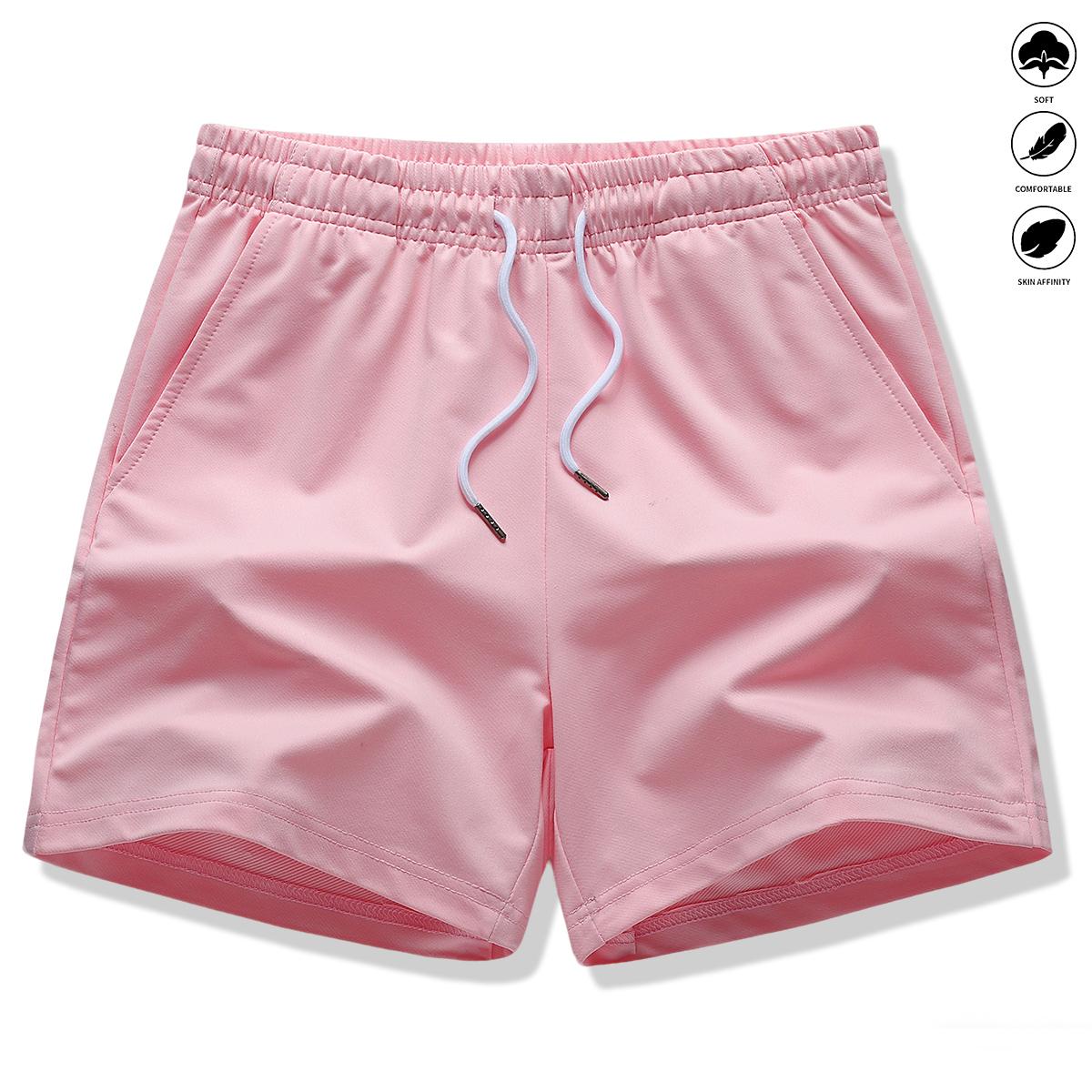 Pack of 5 women’s shorts: athletic shorts, casual shorts, solid color, drawstring elastic waistband; suitable for outdoor sports, fitness, running, and casual wear; women’s shorts, summer clothing.