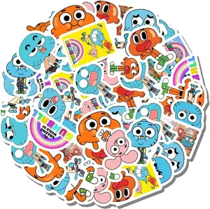 20 PCS Stickers Pack Amazing Aesthetic World Vinyl of Colorful Gumball Waterproof for Water Bottle Laptop Scrapbooking Luggage Guitar Skateboard