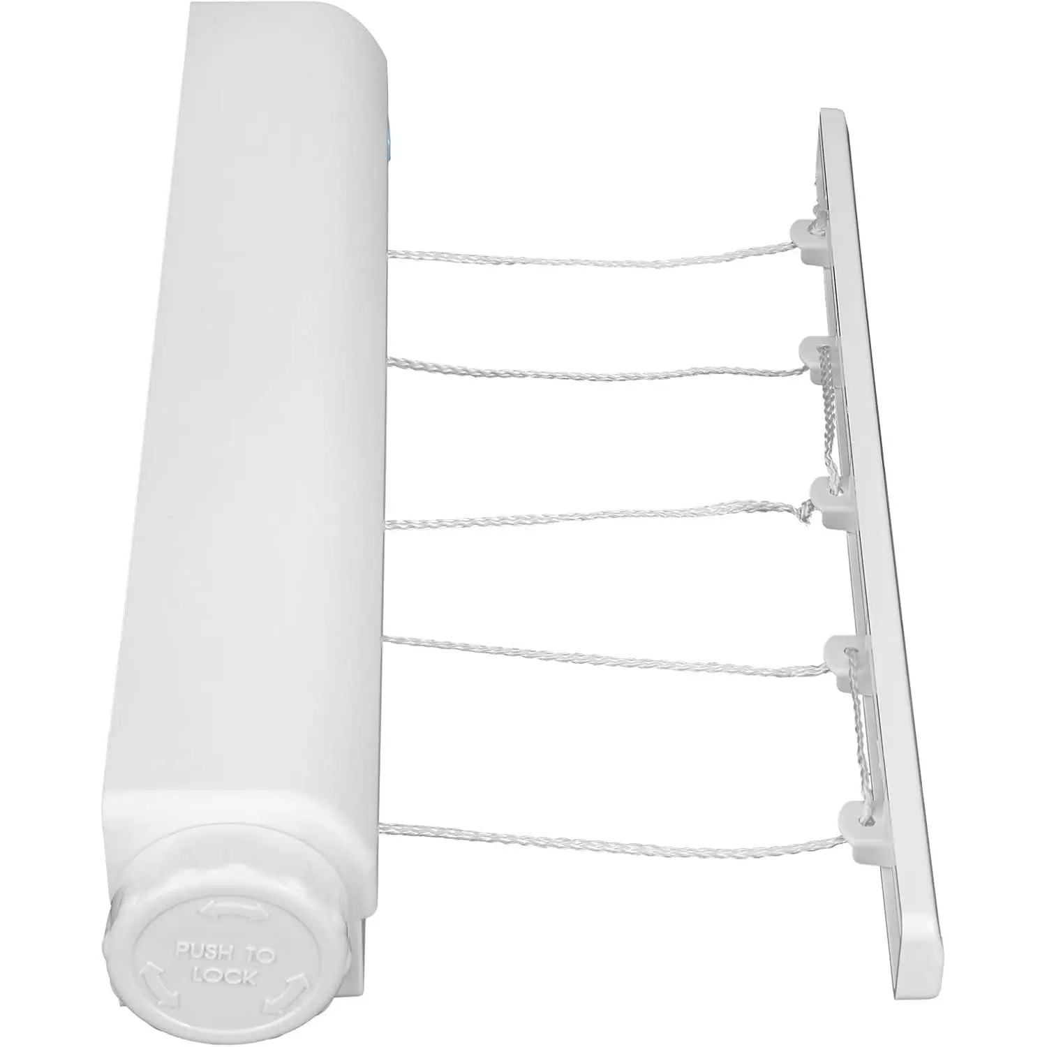 Retractable Clothesline, Clothes Line Retracting Outdoors Retractable Clothesline Indoor Laundry Line Retractable Clothes Drying Line Wall Mounted Hanger for Hanging Wet Dry Clothing Bathroom(5 Ropes)