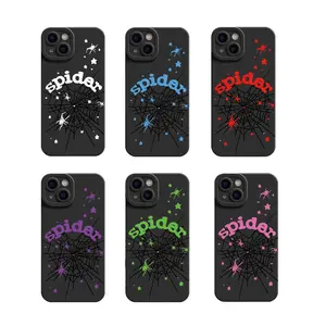 Gothic Spider Web Design Soft TPU Shockproof Casing for iPhone 11-17 Pro Max Air & Samsung S21-S26 Ultra Plus FE, Trendy Handheld Smartphone Accessories, Anti-Drop Daily Cellphone Device Case