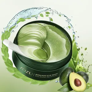 60 Pieces/Box Avocado Extract & Centella Leaf Extract Eye Mask - Reduces Eye Bags, Fades Dark Circles and Fine Lines - Skin Care Gift