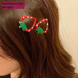 High-Quality Strawberry Shape Plastic Packaging Set, Cartoon Colors and Shapes, Ideal for Women's Products and Party Wrapping