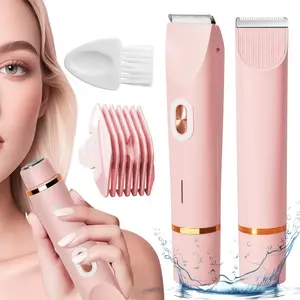 Electric dual head shaver, painless underarm hair removal device for women, bikini body hair trimmer, suitable for facial, leg, and arm hair removal devices, Waterproof hair removal