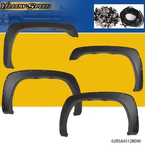 Fit For 99-06 Silverado Sierra Pocket Rivet Style Bolt-On Fender Flares 4PCS