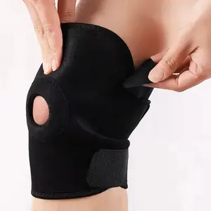 Unisex Adjustable Sports Knee Pad - 1 Count Breathable Knee Support, Protective Gear for Sports & Outdoor Activities