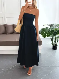 Smocked Tube Maxi Dress