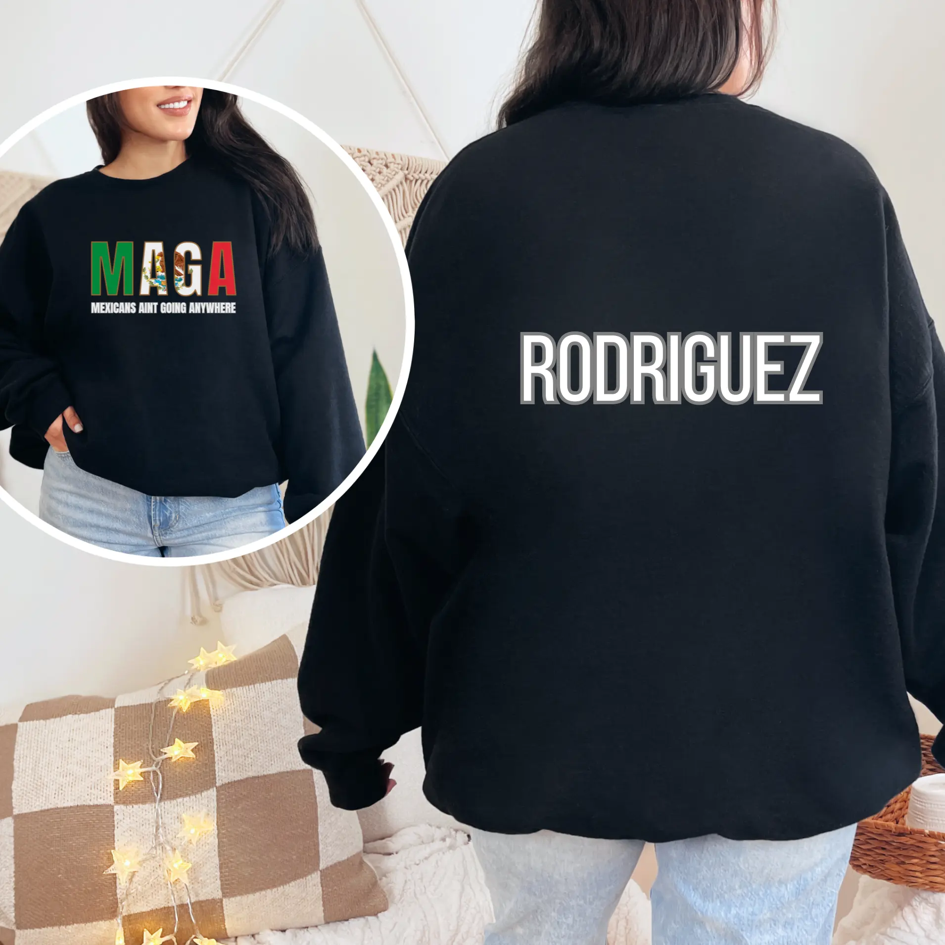 Personalized Mexican Unity Protest Crewneck