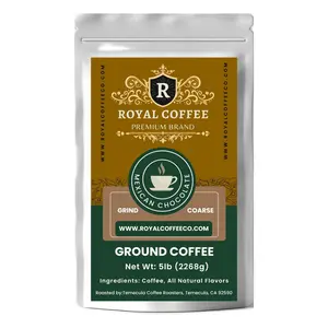 Royal Mexican Chocolate Freshly Roasted Flavored Coffee, (Mexican Chocolate) (Coarse)