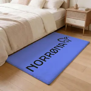n-norrona Sport brand Floor Mat Thickened Soft Flannel Rug – Non-Slip, Absorbent & Wear-Resistant Indoor Mat for Entryway, Living Room & Daily Home Use