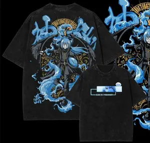 Retro Limited Vintage That Time I Got Reincarnated as a Slime Collection - Rimuru Tempest, Anime Double Printed Vintage Washed Tee