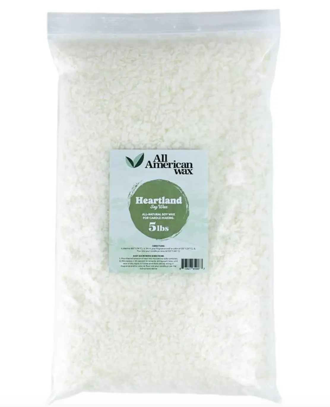Heartland Soy Wax Flakes 5lb Bag Heartland Soy Wax Flakes 5lb Bag