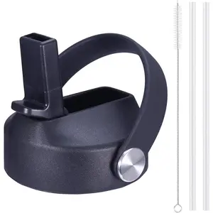 SENDESTAR Spout Lid for Hydroflask Wide Mouth Water Bottle Fits 18 oz 20 oz 32 oz 40 oz 73 oz,Chug Cap Flexible Handle Compatible, Takeya, Simple Modern, Wide Mouth Water Bottle