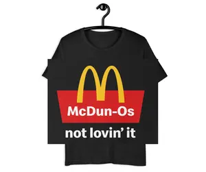 McDun-Os Tee : not lovin' it (White Text Edition) | Temporary Outage | Corporate Survival Collection