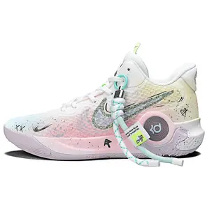 Nike KD Trey 5 IX Custom Sneakers with Graffiti Design and Color Gradient for Men and Women Trending Shoes, House White Official Shoes to Get / Maison Mihara
