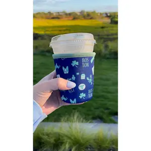 Dark Blue Boston Cup Sleeve
