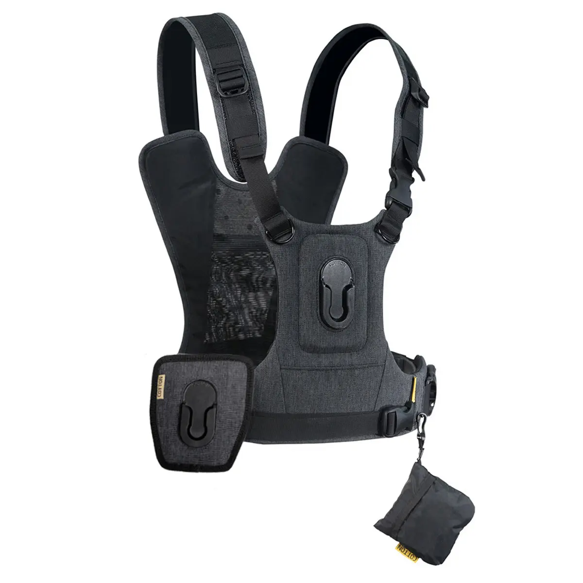Cotton Carrier G3 Harness for 2x DSLR Camera with Attached Lenses, Charcoal Gray