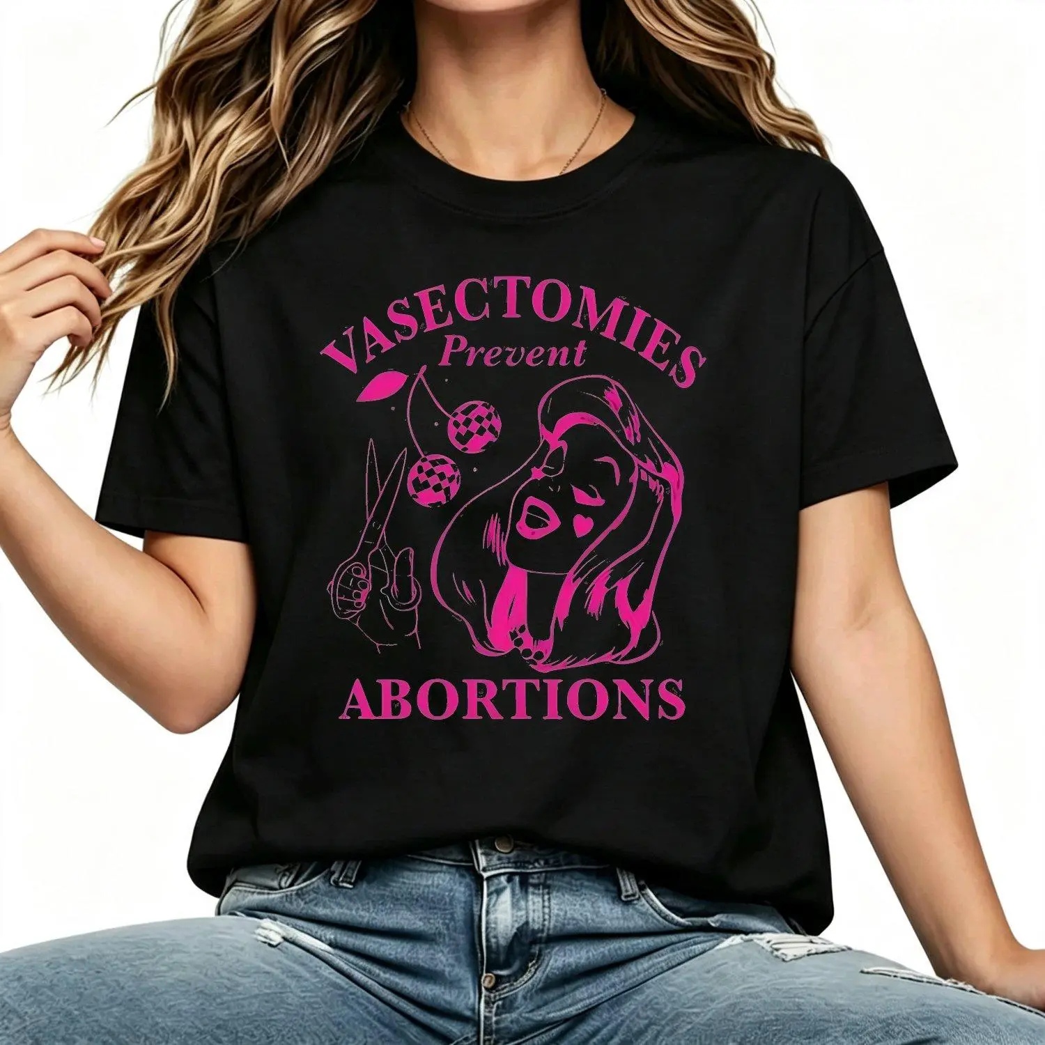Vasectomies Prevent Abortions Shirt Pro Choice Feminist Shirt Right Apparel Power Tee Gift for Feminist Women T Shirt Casual Top Stylish Tee