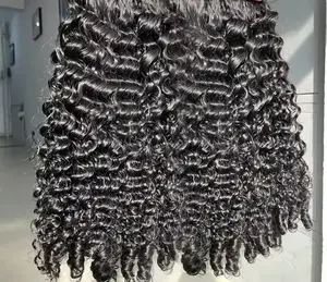 Raw Burmese curly bundles
